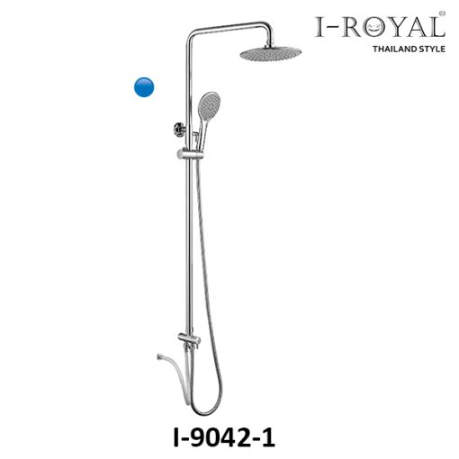 SEN TẮM ĐỨNG LẠNH ĐỒNG THAU MẠ CROME I-ROYAL I-9042-1 - 1
