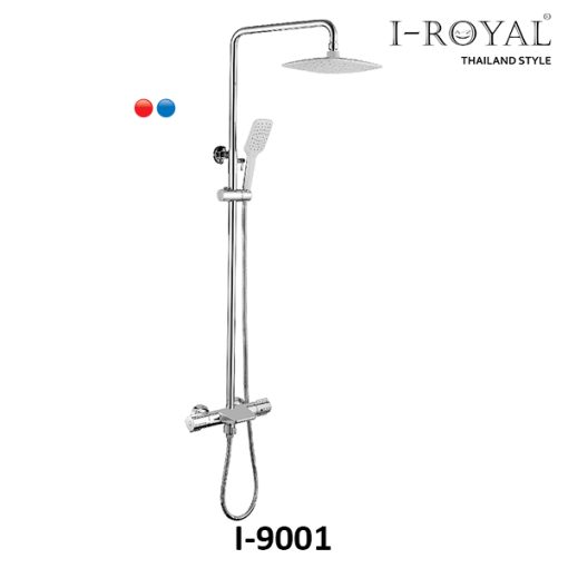 SEN TẮM ĐỨNG NÓNG LẠNH ĐỒNG THAU MẠ CROME I-ROYAL I-9001 - 1