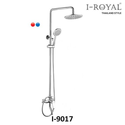 SEN TẮM ĐỨNG NÓNG LẠNH ĐỒNG THAU MẠ CROME I-ROYAL I-9017 - 1