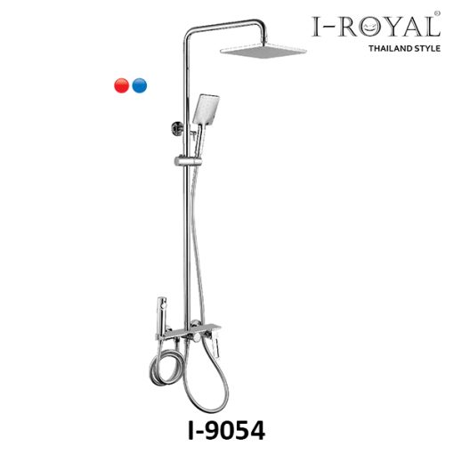 SEN TẮM ĐỨNG NÓNG LẠNH ĐỒNG THAU MẠ CROME I-ROYAL I-9054 - 1