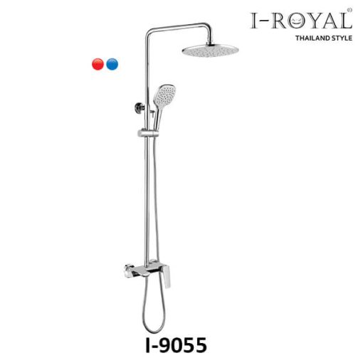 SEN TẮM ĐỨNG NÓNG LẠNH ĐỒNG THAU MẠ CROME I-ROYAL I-9055 - 1