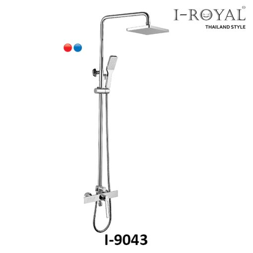SEN TẮM ĐỨNG NÓNG LẠNH ĐỒNG THAU MẠ CROME I-ROYAL I-9043 - 1