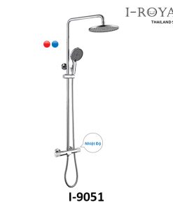 SEN TẮM ĐỨNG NÓNG LẠNH ĐỒNG THAU MẠ CROME I-ROYAL I-9051