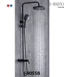 SEN TẮM ĐỨNG NÓNG LẠNH ĐỒNG THAU MẠ ĐEN I-ROYAL I-9055B