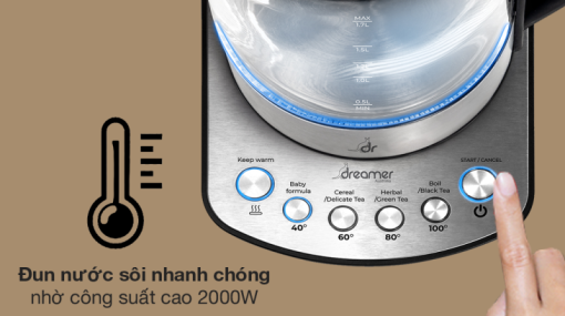 BÌNH ĐUN SIÊU TỐC THÔNG MINH DREAMER DK S17 - 5
