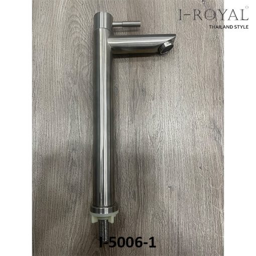 VÒI LAVABO LẠNH ĐIẾU INOX 304 I-ROYAL I-5006-1 (30CM) - 1
