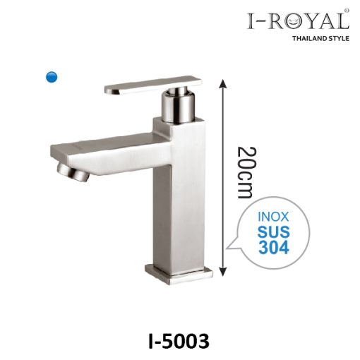 VÒI LAVABO LẠNH INOX 304 I-ROYAL I-5003 - 1