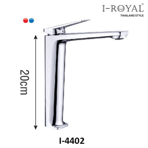 VÒI LAVABO NÓNG LẠNH ĐỒNG THAU MẠ CROME I-ROYAL I-4402 - 1