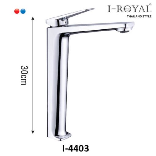 VÒI LAVABO NÓNG LẠNH ĐỒNG THAU MẠ CROME I-ROYAL I-4403 - 1