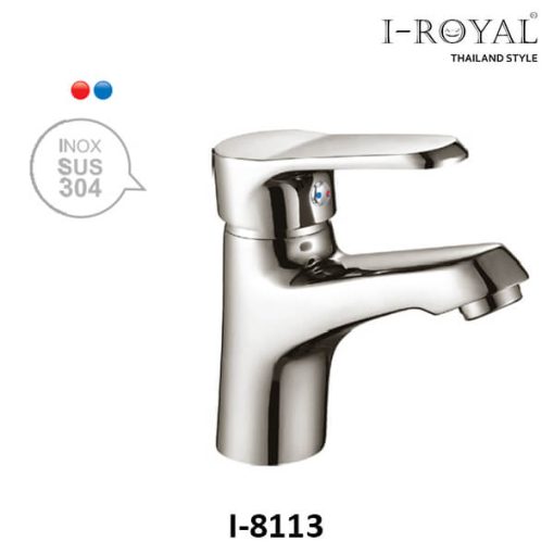 VÒI LAVABO NÓNG LẠNH INOX 304 I-ROYAL I-8113 - 1