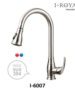 VÒI RỬA CHÉN NÓNG LẠNH DÂY RÚT INOX 304 I-ROYAL I-6007