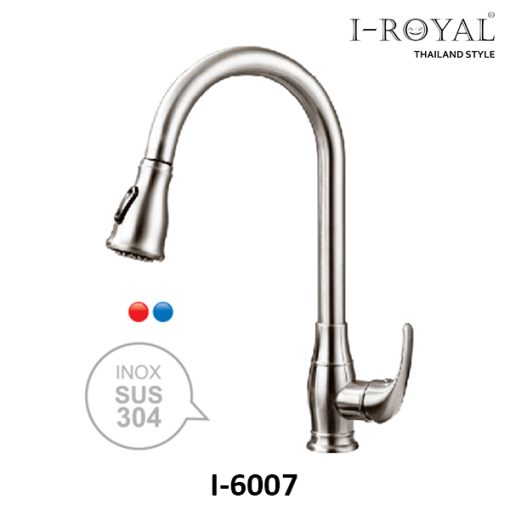 VÒI RỬA CHÉN NÓNG LẠNH DÂY RÚT INOX 304 I-ROYAL I-6007 - 1