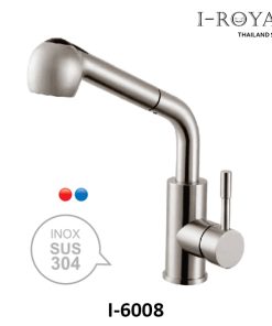 VÒI RỬA CHÉN NÓNG LẠNH DÂY RÚT INOX 304 I-ROYAL I-6008