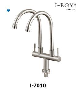 VÒI RỬA CHÉN LẠNH ĐÔI INOX 304 I-ROYAL I-7010