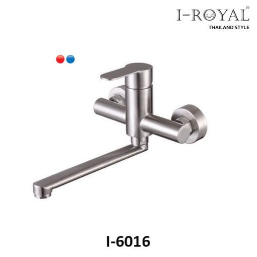 VÒI RỬA CHÉN NÓNG LẠNH ÂM TƯỜNG INOX 304 I-ROYAL I-6016 - 1