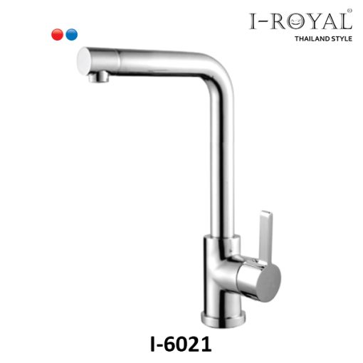 VÒI RỬA CHÉN NÓNG LẠNH ĐỒNG THAU MẠ CROME I-ROYAL I-6021 - 1