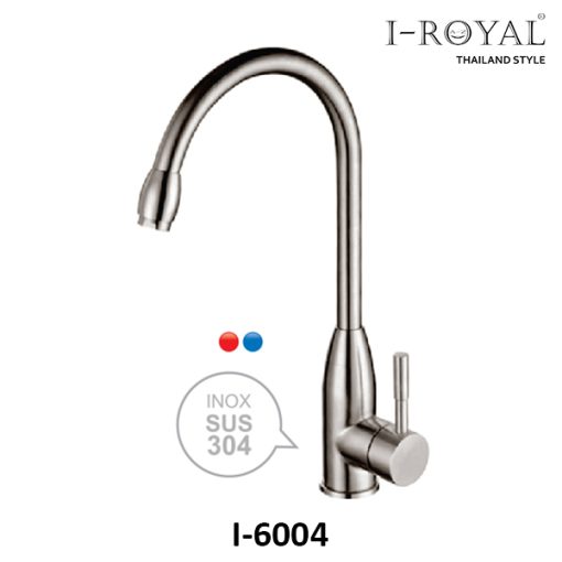 VÒI RỬA CHÉN NÓNG LẠNH INOX 304 I-ROYAL I-6004 - 1