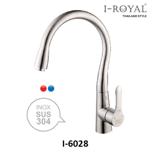 VÒI RỬA CHÉN NÓNG LẠNH INOX 304 I-ROYAL I-6028 - 1