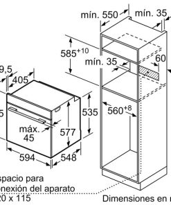 LÒ NƯỚNG BOSCH HBG635BB1 SERIE 8 - DUNG TÍCH 71 LÍT - 58 LÒ NƯỚNG BOSCH HBG635BB1 SERIE 8 - DUNG TÍCH 71 LÍT - 57