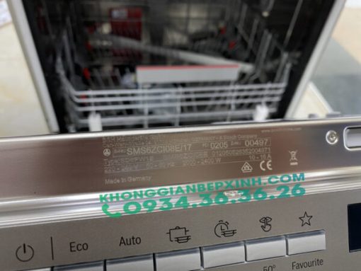 MÁY RỬA CHÉN BÁT ĐỘC LẬP BOSCH HMH SMS6ZCI08E SERIE 6 SẤY ZEOLITH - 17