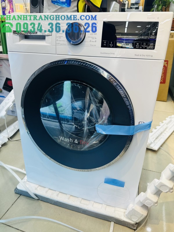 MÁY GIẶT SẤY QUẦN ÁO BOSCH TGB WNA254U0SG 10KG 6KG - SERIE 6 - 98