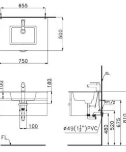 Lavabo CAESAR LF5032 Đặt Bàn - 14 Lavabo CAESAR LF5032 Đặt Bàn - 13