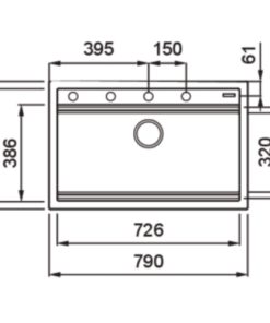 CHẬU RỬA BÁT KONOX TERRA 790S - 5 CHẬU RỬA BÁT KONOX TERRA 790S