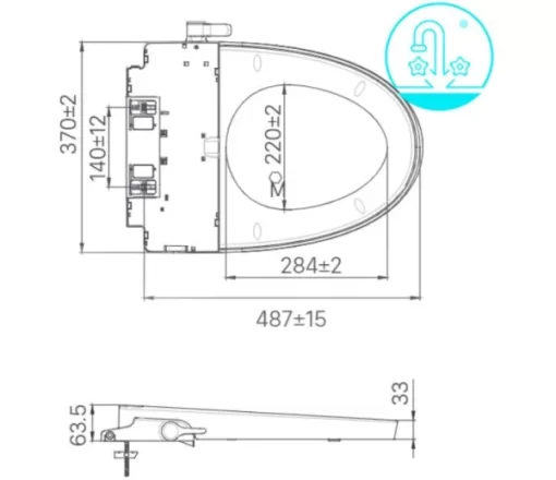 Bồn Cầu INAX AC-902/CW-S32VN 1 Khối Nắp Rửa Cơ - 5