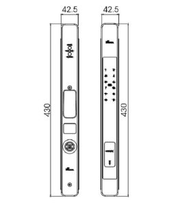 Khóa cửa điện tử DEMAX SL801 BL tiêu chuẩn Đức - 16 Khóa cửa điện tử DEMAX SL801 BL tiêu chuẩn Đức - 15
