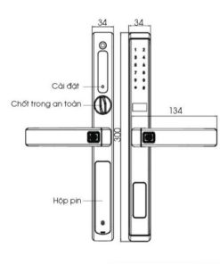 Khóa thông minh DEMAX SL688GS LUX tiêu chuẩn Đức - 33