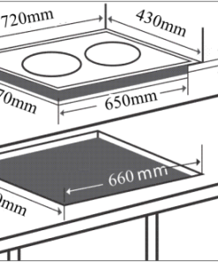 Bếp từ đôi CHEFS EH-DIH203 - 5 CHEFS EH-DIH203
