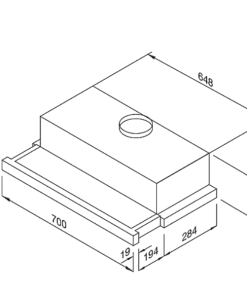 Máy hút khói khử mùi âm tủ Malloca MH 70BTC - 21 MÁY HÚT KHÓI KHỬ MÙI ÂM TỦ MALLOCA MH 70BTC