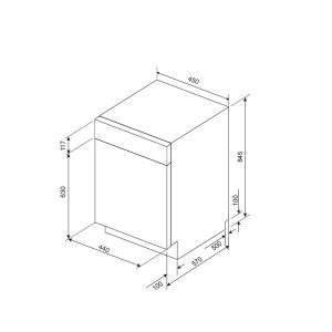 MÁY RỬA CHÉN MALLOCA MDW10-BS08FS