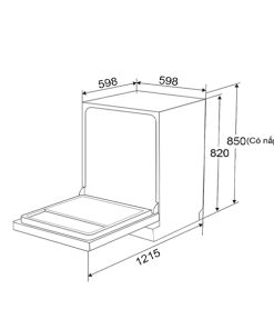 MÁY RỬA CHÉN KAFF KF T35HEMERA - 8 Máy rửa chén Kaff KF T35HEMERA