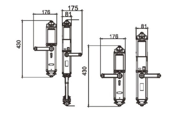 Khóa đại sảnh DEMAX SL821 GOLD tiêu chuẩn Đức - 4