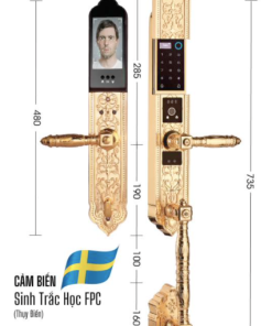 Khóa đại sảnh biệt thự cao cấp DEMAX SL988 GOLD APP WIFI tiêu chuẩn Đức - 17