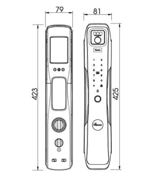 Khóa nhận diện khuôn mặt DEMAX SL930 GS tiêu chuẩn Đức