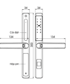 KHÓA THÔNG MINH CHỐNG NƯỚC DEMAX SL601 JB
