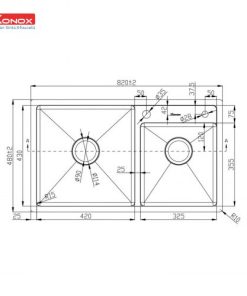Chậu rửa bát KONOX KN8248DO - 11