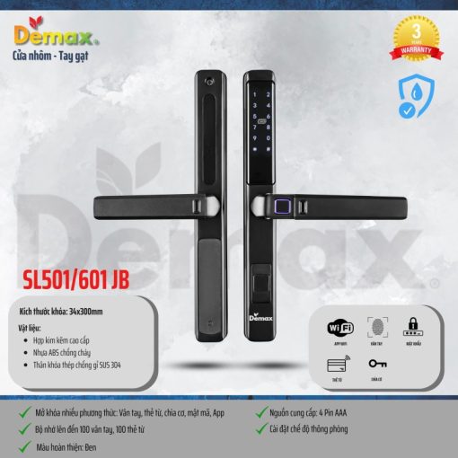 Khóa thông minh DEMAX SL601 JB tiêu chuẩn Đức - 4