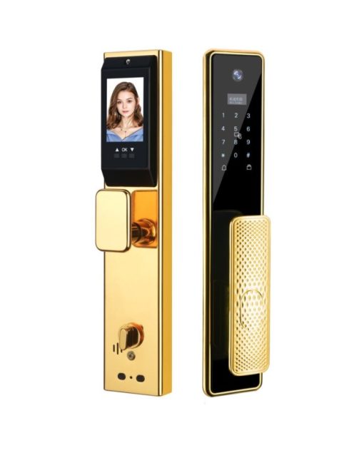 Khoá điện tử Hubert Cửa Gỗ HB CG99 Gold 24K - 5