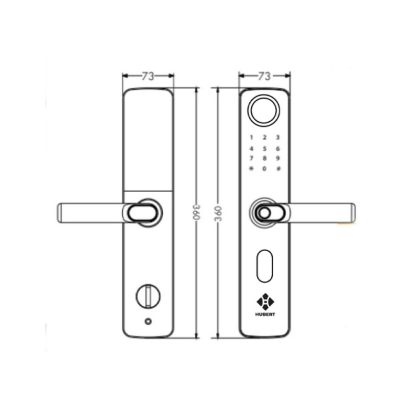 KHÓA CỬA VÂN TAY HUBERT HB CG59 AMBER GOLD - 26 KHÓA CỬA VÂN TAY HUBERT HB CG59 AMBER GOLD