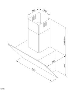Máy hút mùi áp tường Malloca MC 7086HS - 32