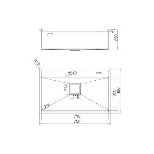 Chậu rửa Malloca MS 6302T - 3