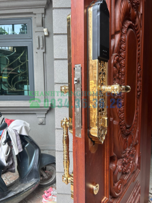 Khóa đại sảnh biệt thự cao cấp DEMAX SL986 GOLD APP WIFI tiêu chuẩn Đức - 26