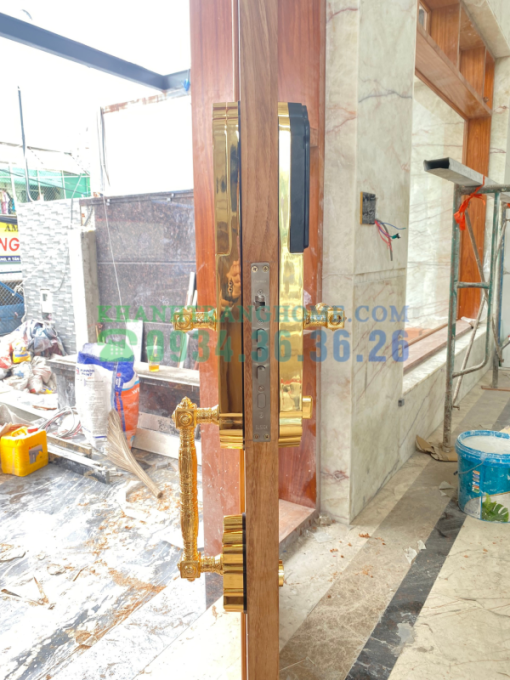 Khóa đại sảnh biệt thự cao cấp DEMAX SL986 GOLD APP WIFI tiêu chuẩn Đức - 6