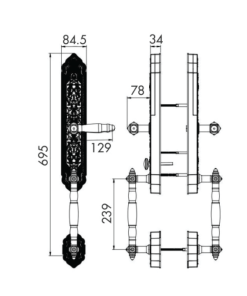 KHÓA CỬA ĐẠI SẢNH HUBERT HB DS86 - 10 KHÓA CỬA ĐẠI SẢNH HUBERT HB DS86 - 9