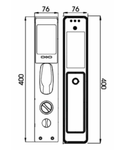 KHÓA CỬA VÂN TAY HUBERT HB CG77 BLACK PEARL - 12 KHÓA CỬA VÂN TAY HUBERT HB CG77 BLACK PEARL - 11