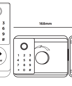 KHÓA ĐIỆN TỬ HUBERT HB CC68 GRAY - 9