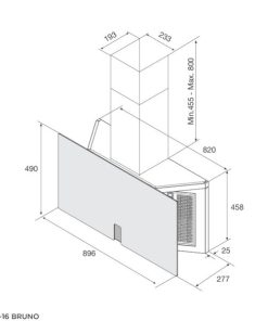 Máy Hút Mùi Áp Tường Malloca Time K-16 Bruno - 10 Máy Hút Mùi Áp Tường Malloca Time K-16 Bruno - 9